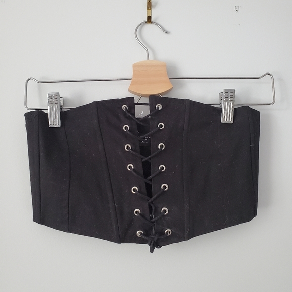 Red plaid flare pants w/ top - Picture 4 of 4